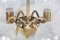 6-Armed Chandelier in Brass by Hans Agne Jacobsson 4