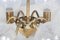 6-Armed Chandelier in Brass by Hans Agne Jacobsson, Image 4