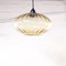 Vintage Yellow Tinted Onion Shaped Glass Pendant Lamp, 1970s 1