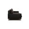 Black Leather Sofa from Rolf Benz Ego 9