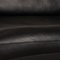 Sofá de cuero negro de Rolf Benz Ego, Imagen 3