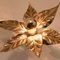 Brass Flowers Wall Lights from Willy Daro, 1970s 4