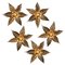 Brass Flowers Wall Lights from Willy Daro, 1970s 5