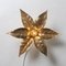 Brass Flowers Wall Lights from Willy Daro, 1970s, Image 1