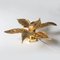 Brass Flowers Wall Lights from Willy Daro, 1970s 6