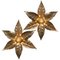 Brass Flowers Wall Lights from Willy Daro, 1970s, Image 11