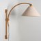 Wooden Wall Lights with Natural Shade by Domus Germany, 1970s, Image 3