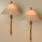 Wooden Wall Lights with Natural Shade by Domus Germany, 1970s, Image 9