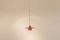 Mid-Century Dutch Red Metal Pendant Lamp from Philips 1
