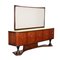 Wooden Buffet with Mirror, 1950s or 1960s, Image 1