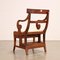 Regency Style Library Ladder-Armchair in Beech, Italy, 20th Century 7