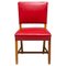 Red Chairs by Rud. Rasmussen for Kaare Klint, Set of 4, Image 1