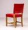 Rote Stühle von Rud. Rasmussen für Kaare Klint, 4er Set 9