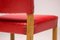 Sedie rosse di Rud. Rasmussen per Kaare Klint, set di 4, Immagine 4