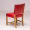 Red Chairs by Rud. Rasmussen for Kaare Klint, Set of 4 8