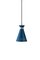 Lampada a sospensione conica blu di Warm Nordic, Immagine 2