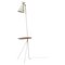 Cone Floor Lamp with Table in White from Warm Nordic 1