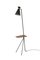 Green Cone Floor Lamp with Table in Pine from Warm Nordic 5