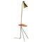 Green Cone Floor Lamp with Table in Pine from Warm Nordic, Image 1