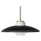 Lampada a sospensione Black Noir con paralume in vetro opalino di Warm Nordic, Immagine 1