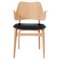 Gesture Chair in White Oiled Oak and Black Leather from Warm Nordic, Image 1