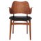 Teak Gesture Chair in Oiled Oak and Black Leather from Warm Nordic 1