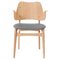 Gesture Chair Canvas in White Oiled Oak and Grey Melange from Warm Nordic, Image 1