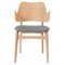 Gesture Stuhl aus weiß geölter Eiche und grauer Melange von Warm Nordic 1