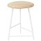 Small Pebble Bar Stool in Oiled Ash and Pure White from Warm Nordic, Image 1