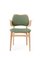 Gesture Chair in Canvas & White Oiled Oak, Sage Green by Hans Olsen for Warm Nordic, Image 2