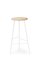 Large Pebble Bar Stool in Smoked Oak, Black by Warm Nordic 4