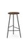 Large Pebble Bar Stool in Smoked Oak, Black by Warm Nordic 2