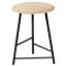 Small Pebble Bar Stool in Oiled Ash, Black by Warm Nordic 1