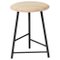 Small Pebble Bar Stool in Oiled Ash, Black by Warm Nordic, Image 1