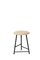 Small Pebble Bar Stool in Oiled Ash, Black by Warm Nordic 2