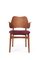 Gesture Chair in Vidar & Teak Oiled Oak, Bordeaux by Hans Olsen for Warm Nordic 2