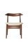 Cow Horn Chair in Walnut & Ivory Leather by Warm Nordic, Image 2