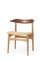 Cow Horn Chair in Walnut & Oak, Vanilla by Warm Nordic, Image 3