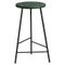 Small Pebble Bar Stool in Re-Plast, Black by Warm Nordic 1