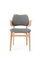 Gesture Stuhl aus Leinen & weiß geölter Eiche in grauem Melange von Hans Olsen für Warm Nordic 2