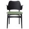 Gesture Chair in Canvas & Black Beech, Sage Green by Hans Olsen for Warm Nordic 1