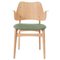 Gesture Chair in Canvas & White Oiled Oak, Sage Green by Hans Olsen for Warm Nordic 1