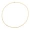 French Modern 18 Karat Yellow Gold Oval Mesh Curb Chain, Image 3