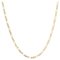 French Modern 18 Karat Yellow Gold Oval Mesh Curb Chain, Image 1