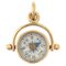 18 Karat Yellow Gold Compass Charm Pendant, 1960s, Image 1