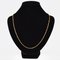 Modern 18 Karat Yellow Gold Cube Mesh Chain 5