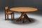 Solid Elm T21 Round Dining Table Pierre Chapo, France, 1973 3