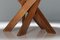 Solid Elm T21 Round Dining Table Pierre Chapo, France, 1973, Image 11