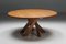 Solid Elm T21 Round Dining Table Pierre Chapo, France, 1973 2
