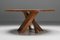 Solid Elm T21 Round Dining Table Pierre Chapo, France, 1973 4